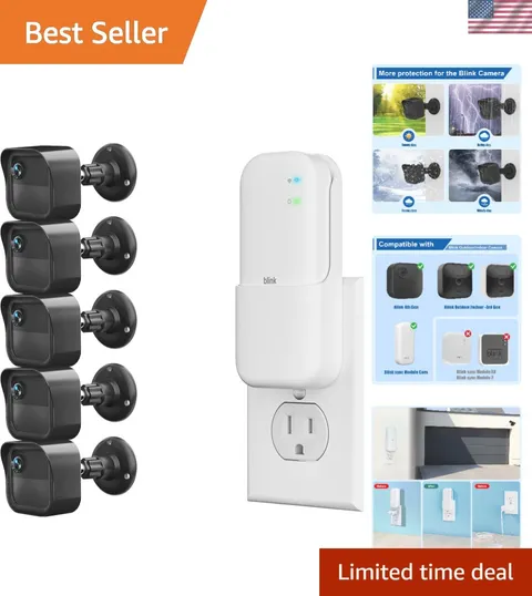 Outdoor Camera Surveillance Mount for Blink-5 Pack, Weatherproof Protective H...