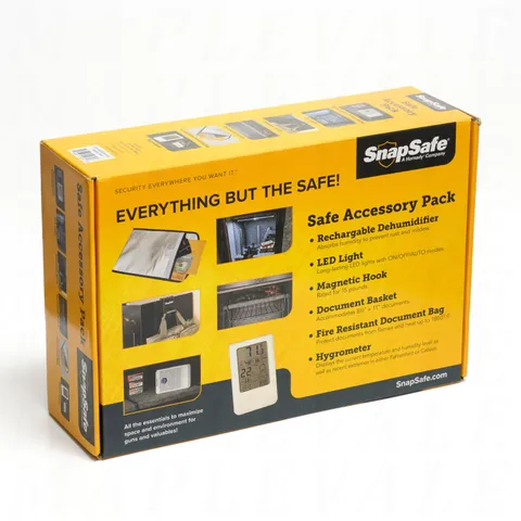 SnapSafe Safe Accessory Pack 75850 Dehumidifier/Light/Fireproof Bag/Hygrometer