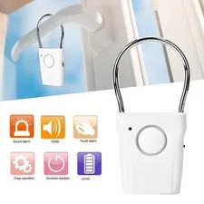 120dB Touch Sensor Door Handle Alarm Anti Theft Vibration Window Burglar Alert