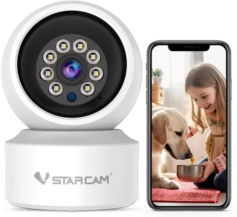 Indoor Security Camera, Wireless Cameras for Home Security with Color Night Visi