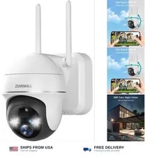 ZUMIMALL 2K Security Cameras Wireless Outdoor, Battery Powered Cameras for Ho...