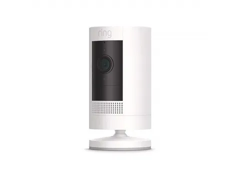 Ring Outdoor Cam (Stick Up Cam) | Weather-Resistant Outdoor Camera, White
