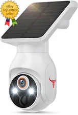 1080P Security Camera Wireless with Solar Panel AI Human Detection 2-Way Audio