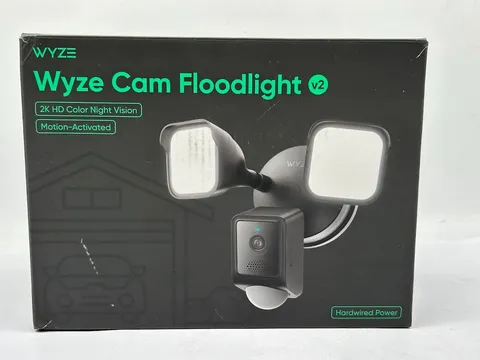Wyze - Wired Outdoor Wi-Fi, 2800 Lumen Floodlight Home 2k Security Camera v2 ...