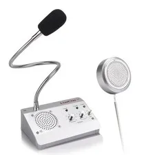 Dual-Way Window Intercom System,High Power Speaker,Microphone Speaker for Teller