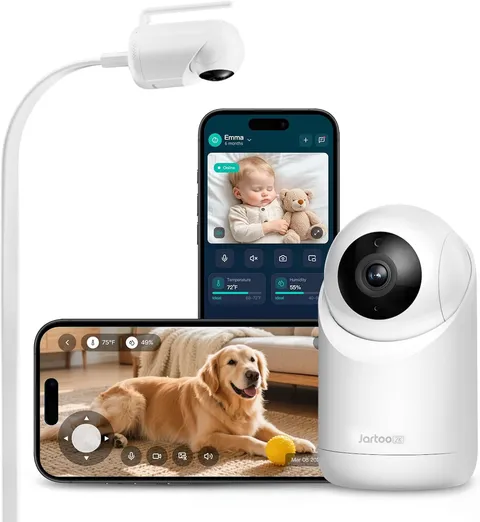 2K Security Indoor Camera & Mount, Work as Baby Monitor, Pet Camera, Ai-Powered