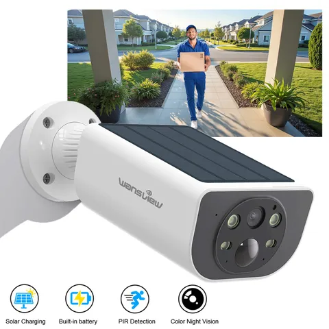 Wansview 2K Security Camera Wireless Outdoor Solar Powered AI Motion Waterproof