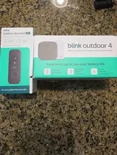 Blink Outdoor 4 Wireless Camera Security System & Blink Video Doorbell BUNDLE