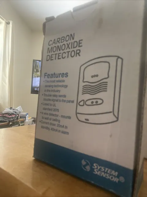 System Sensor Carbon  Monoxide Sensor Fir Hardwired Alarm Systems  Brand New