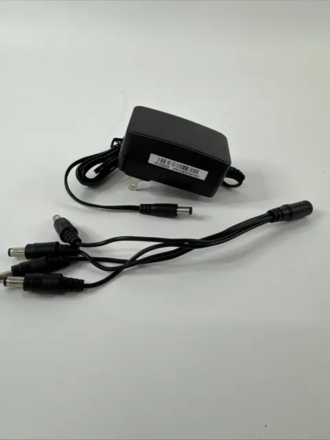 Night Owl Camera POWER ADAPTER, MSA-C2000IC12.0-24P-US +4-way power splitter