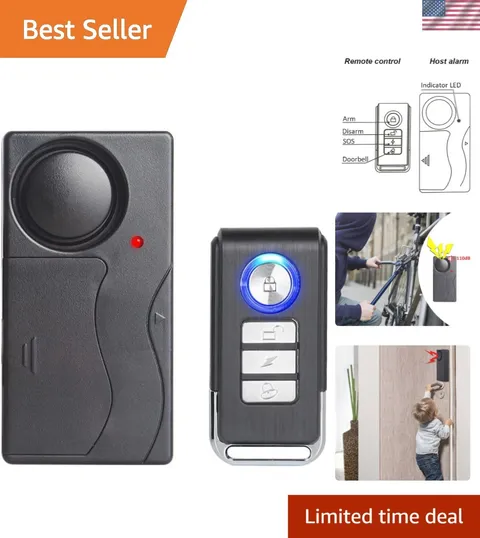 High Sensitivity 110dB Wireless Security Alarm for Home and Vehicle Protection