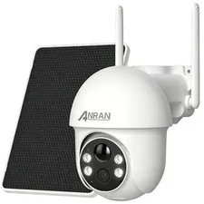 Solar Battery Powered Security Camera Outdoor Wireless PTZ 360° View 2 Way Audio