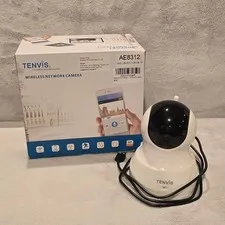 Tenvis AE8312 Wireless IP Security Camera HD Night Vision 2-Way Audio White