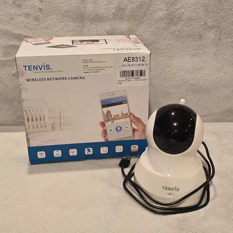 Tenvis AE8312 Wireless IP Security Camera HD Night Vision 2-Way Audio White