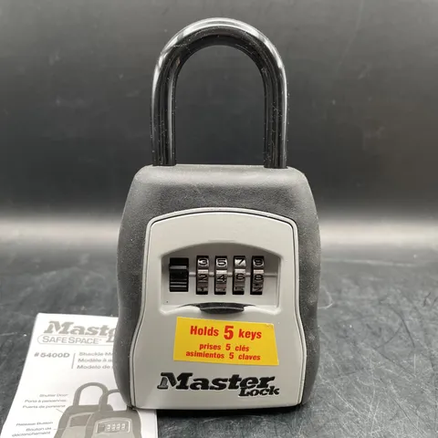 Master Lock 5400D, Set Your Own Combination Portable Lockbox - Black