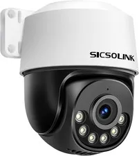 5MP POE PTZ Dome Camera Outdoor, 2592×1944 HD, 355° Pan 90° Tilt, AI Human Detec