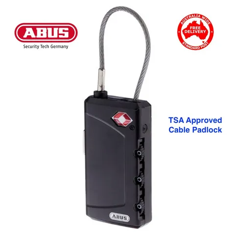 ABUS 30mm TSA Combination Padlock-Luggage, Travel 148TSA/30-Free Post In Aust