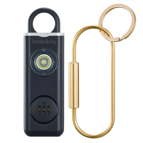Rechargeable Personal Safety Alarm Keychain for Women,Self Defense Keychain A...