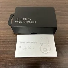 Fingerprint Padlock, Bluetooth Lock, Mobile APP, Smart Padlock, Waterproof, Blue