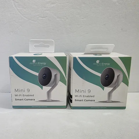 Pair (2) Smart Camera Mini 9 Atlantic Energy 1080p WI FI Enabled Wide Angle 2.9