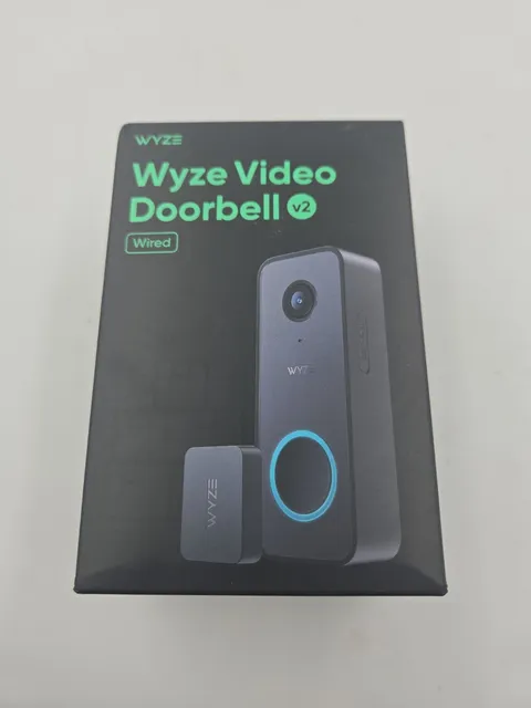 WYZE Doorbell Camera v2, 2K Security Video Doorbell with Color Night Vision NEW