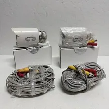 Night Owl 2-Pack 1080p Wired Bullet Security Cameras CM-PIRHDA10W-BU Open Box