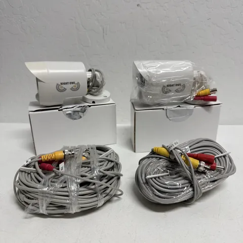 Night Owl 2-Pack 1080p Wired Bullet Security Cameras CM-PIRHDA10W-BU Open Box