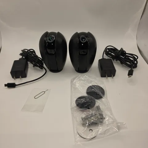 LaView R3 Security Camera 2 Pack 1080P HD Indoor Smart Home Black LV-PWR3B-2PK