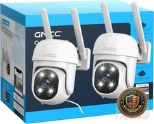 2.4GHz 1080P Outdoor Security Camera 2-Pack Motion Detection Night Vision