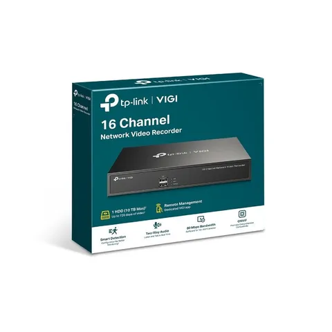 TP-Link VIGI NVR1016H 16 Channel Network Video Recorder 24/7 Continuous