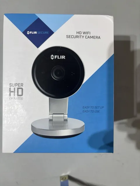 FLIR SECURE SUPER HD 2x 1080P WIFI SECURITY CAMERA WITH NIGHT VISION TALK New