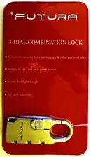 Futura - 3-Dial Combination Lock - New Sealed