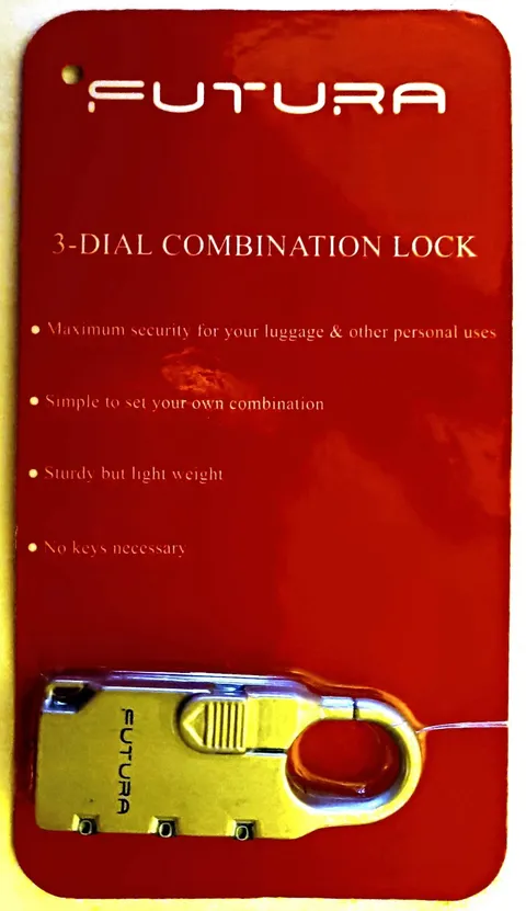 Futura - 3-Dial Combination Lock - New Sealed