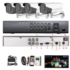 4CH All-in-1 H.265 1800TVL starlight full HD Security Camera System + free 2TB