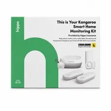 Hippo Kangaroo Smart Home Monitoring Kit Wireless Indoor Siren Keypad Sensors