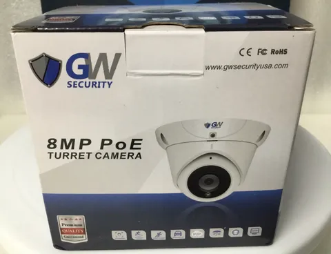 GW Security GW-803603M IP Color Camera W/2.8mm 4k 8MP Ultra HD Video Quality NEW