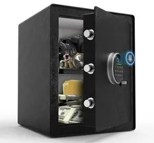 Biometric Safe 2.3 Cu.Ft with Fingerprint Lock, Strong Steel - Removable Shelf