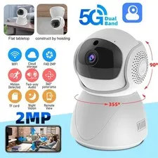 5G WiFi Security Camera Guard Indoor Wireless Security IP Cam Baby Pet Monitor