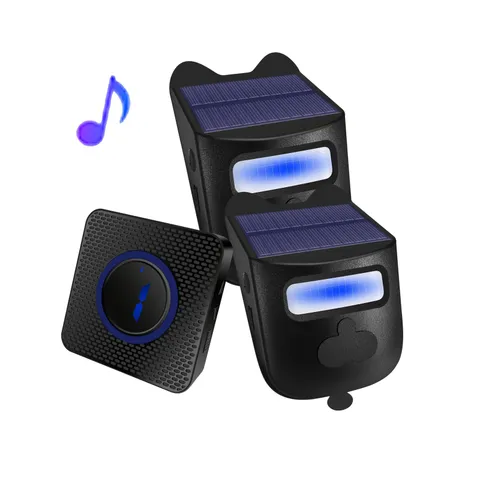 Driveway Alarms Wireless Outside Weatherproof, Wireless Driveway Sensor Motio...