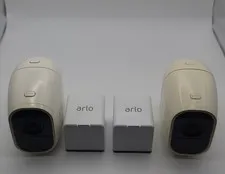 2x Netgear Arlo Pro 2 VMC4030P 1080p HD Add-On Wireless Camera w/ Battery - USED