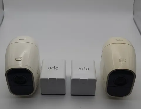 2x Netgear Arlo Pro 2 VMC4030P 1080p HD Add-On Wireless Camera w/ Battery - USED