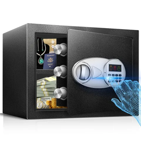 TOTOY Home Document Safe - 7 Cu.ft Capacity, Emergency External Battery Box, ...