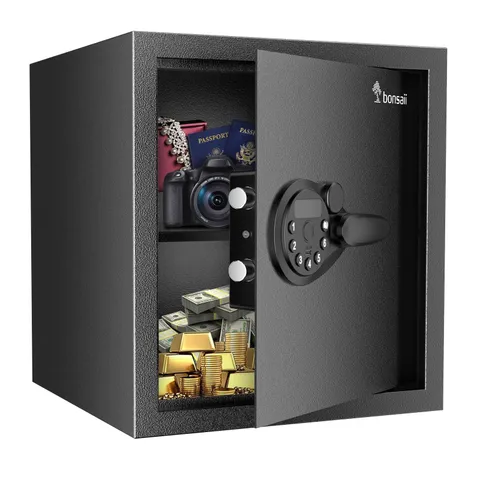 Bonsaii Security Safe Box,1.2 Cubic Feet Large Document Safe Box,New Type of ...