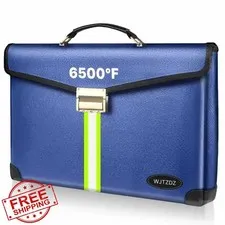 WJTZDZ XL Fireproof Money Bag Lock Blue