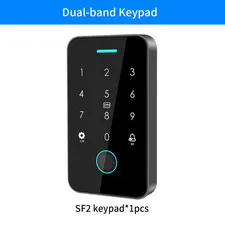 Dual RFID 125Khz+13.56Mhz NFC Tuya Outdoor Fingerprint Access Control Keypad IP6