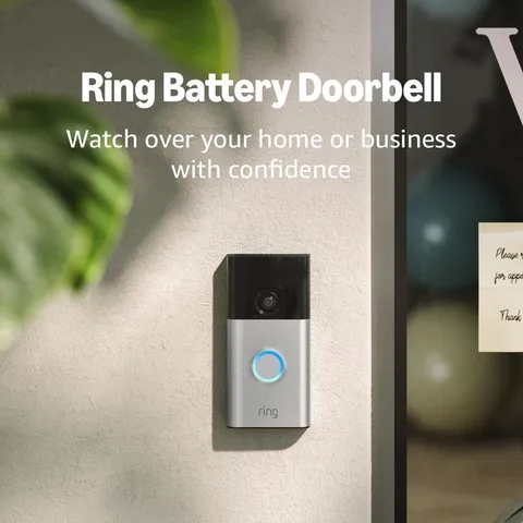 Battery Doorbell Home/Business Security with Head-to-Toe video Live View US