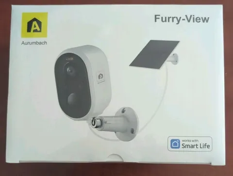 Aurumbach Furry View Solar Powered Outdoor Security Camera - New