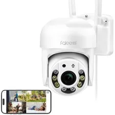 2K WiFi Security Camera for Home with Cell Phone App Control, Color Night Vis...