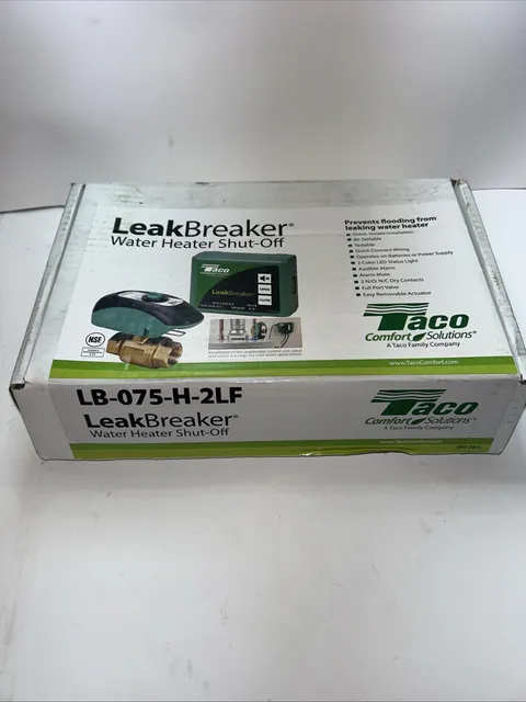 TACO LB-075-H-2LF LeakBreaker 3/4"" NPT Water Heater Shut-Off Valve & Actuator