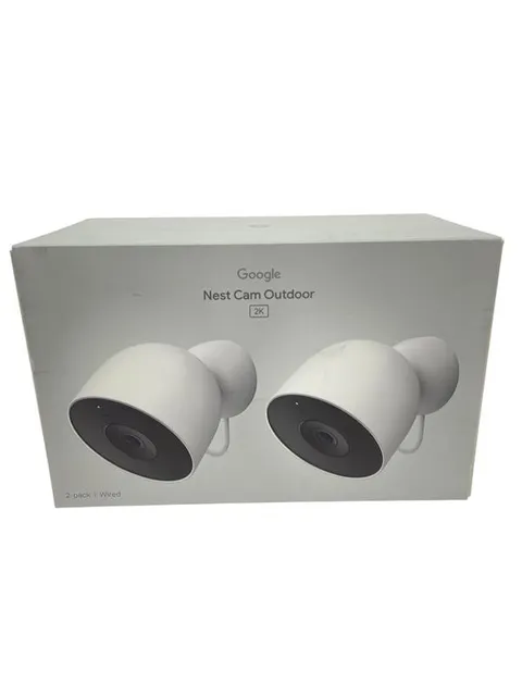 Google Nest Cam Outdoor Wired 2nd Gen (2-Pack) 2K - New/Damaged Box
